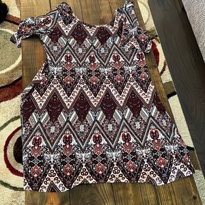 XL mini dress with short sleeves
